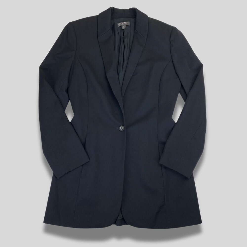 CLASSIQUES ENTIER Vintage Wool Black Blazer Size 4